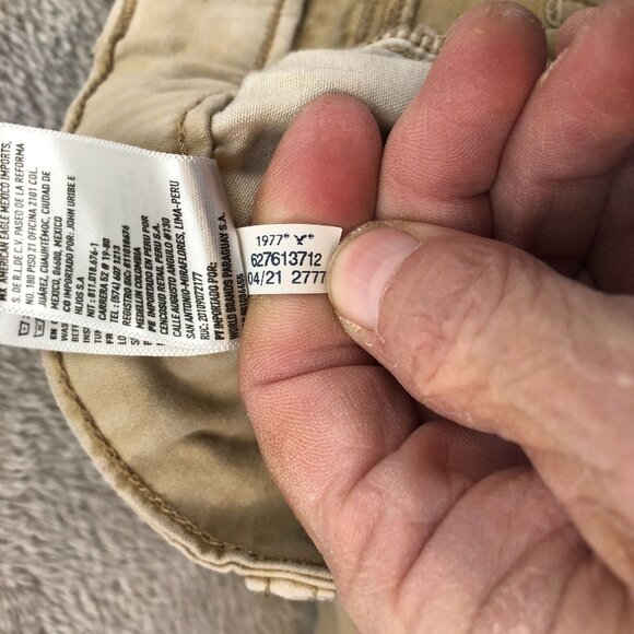 American Eagle Women's Beige Skinny Pants Size 10 Regular Fit Stretch - Picture 11 of 13